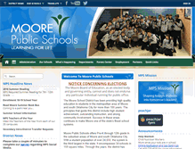 Tablet Screenshot of mooreschools.com